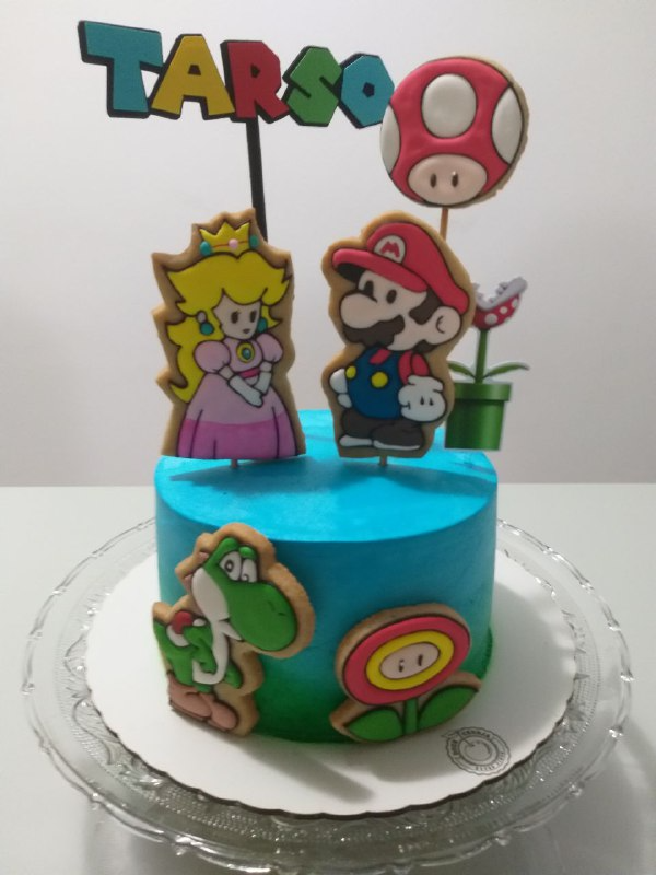 Bolo de aniversário de Mario