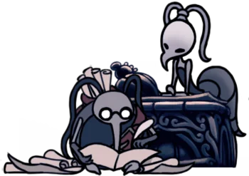 Cornifer e Iselda de Hollow Knight