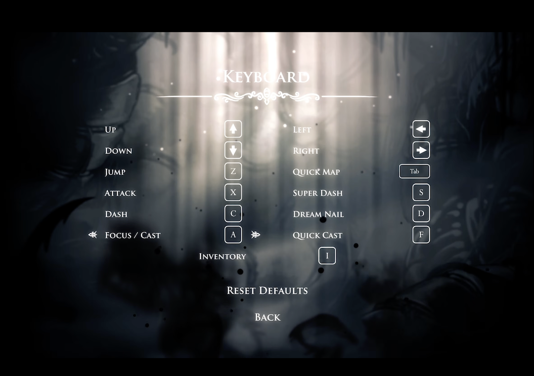 Teclas Hollow Knight