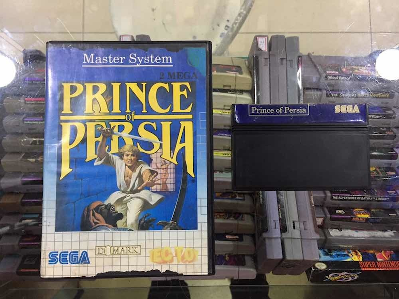 Capa e cartucho da versão Master System
